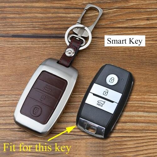 Metallic Key Bag Fob Case Holder Cover Part Fit For KIA K3 K4 K5 KX3 KX5 Sportage Sorento Smart 3 Buttons Key Shell Accessories