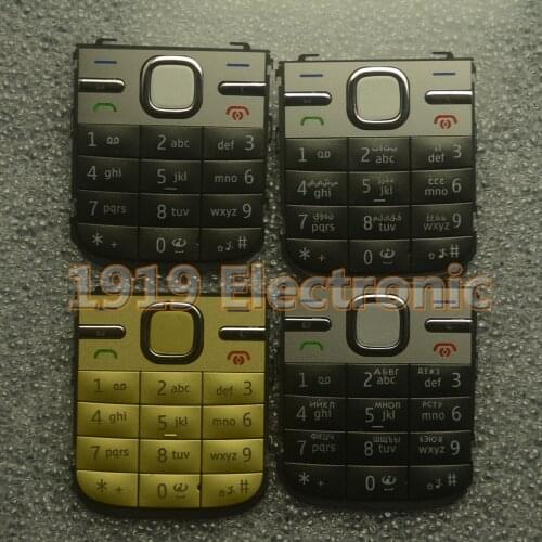 New Housing Main Menu English Or Russian Or Arabic Keypad Keyboard Buttons Cover Case For Nokia c5-00 c500