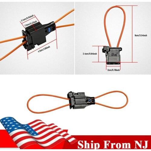 Ship From USA OBD Female Male MOST Fiber Optic Loop Bypass Female Connector Auto Diagnostic Cable For Repair