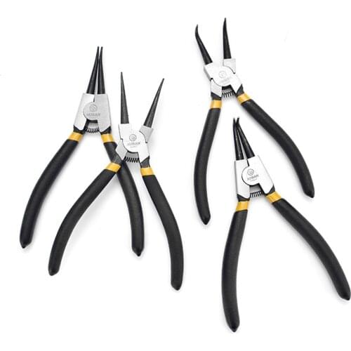 Circlip Pliers Internal External Multifunctional Straight Bend Retaining Clips Snap Ring Plier 5" 7" 9" 13" Portable Hand Tools