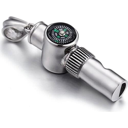 Stainless Steel Whistle Pendant (can make sound) Charms Fashion Pendant KL001 JP