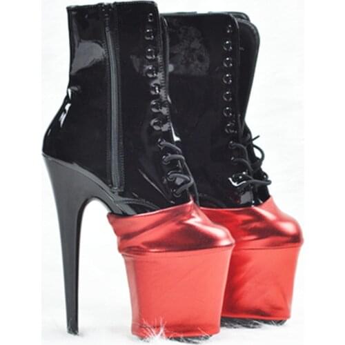 15-17-20CM transparent shoe cover high heels, nightclub super high heels cover, pole dancing boots protection cover