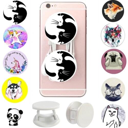 Animal Popped Phone Holder Marble Swappable Grip Finger Ring for Phones Попсокеты Stretch Popular Pocket Socket Stand попсокет