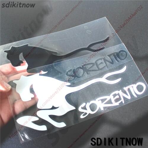 Horse Sports Sticker Racing Windows Door Body Decal Car Styling Fit For kia sorento 2011 2013 2014 2016 2017 2018 accessories