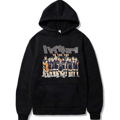 Haikyuu Hoodie Manga Sweatshirt Mens Women Tops Anime