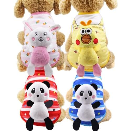 Spring and summer new doll detachable mesh breathable dog clothes vest cat vest pet vest clothes ropa para mascota verano