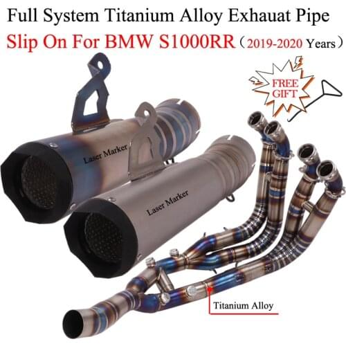 Titanium Alloy Full System Motorcycle Yoshimura Exhaust Escape For BMW S1000RR 2019 2020 Racing Muffler Front Mid Link Pipe