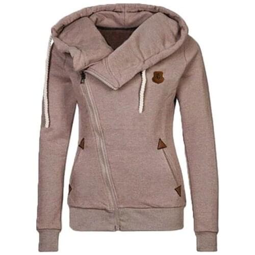 Women and Pullovers 2021 Autumn Winter Long Sleeve Outwears Fashion Solid Hooded With Pockets Casual Tracksuit new