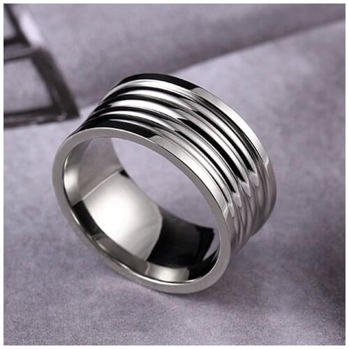 10MM Titanium Stainless Steel Ring for Men and Women Personalized Rings Stainless Steel Customized Engraved With Your Name