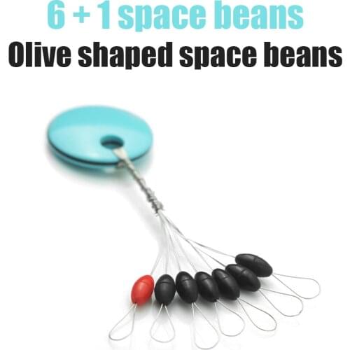 200 Groups 1400pcs Float Space Bean Soft Rubber Catfish Carp Fishing Space Beans Oval Stopper Carp Fishing Tackle