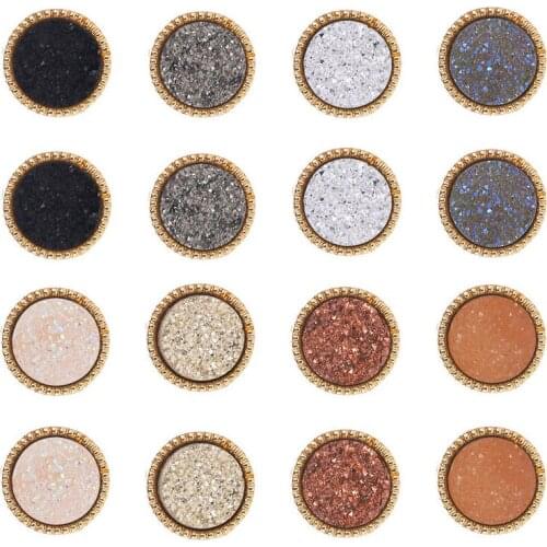 2019 New Ladies Stud Earrings Fashion Simple Earrings Resin Stone Metal Stud Earrings Womens Party Dating Jewelry Gift