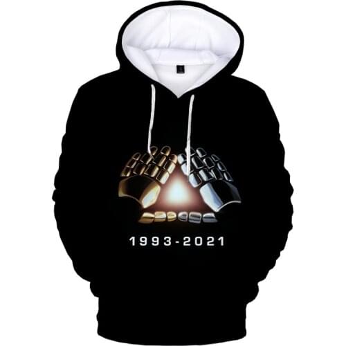 2021 Nwe Sweatershirt Hoodie Daft Punk 3D Printed Hoodie Casual Pullover Hoodie Unisex Hoodie