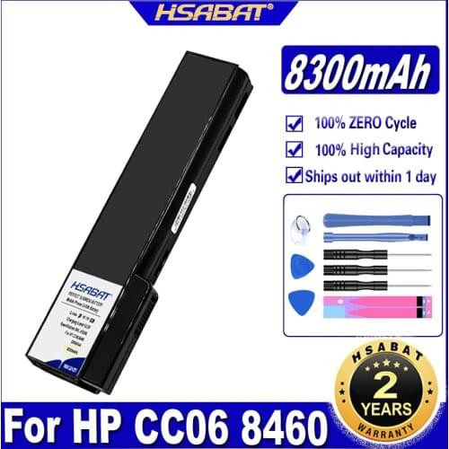 HSABAT 6565b 6570b 8300mAh Battery for HP CC06 8460 QK642AA For ProBook 6360t Mobile Thin Client 6360b 6460b 6475b 6470b 6560b