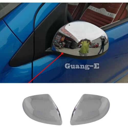 Car ABS Chrome Decoration Styling Back Rear View Rearview Side Door Mirror Cover Stick Trim Frame 2pcs For Suzuki Alto 2009