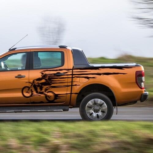 Car decals 1 set includs 2 pieces The Wild One street racer graphic vinyl car stickers fit for for Ford Ranger