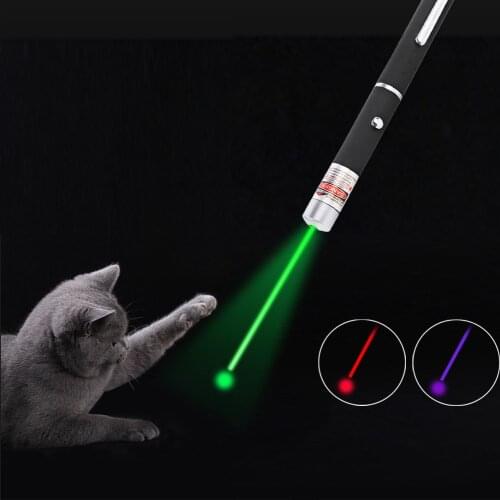 LED Laser Pet Cat Toy 5MW Red Dot Laser Light Toy Laser Sight 530Nm 405Nm 650Nm Pointer Laser Pen Interactive Toy with Cat