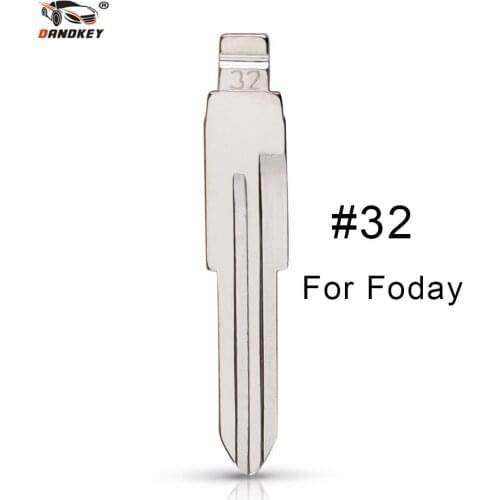 Dandkey #32 Uncut Replacement Car Key Blade For DADI FODAY Key No.32 BLANK BRASS Car Key Blade Fob Replacement