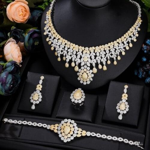 Kellybola Jewel Exclusive Boutique Gorgeous Full Cubic Zirconia Jewelry Ruby Set Bridal Wedding Jewelry Jewelry