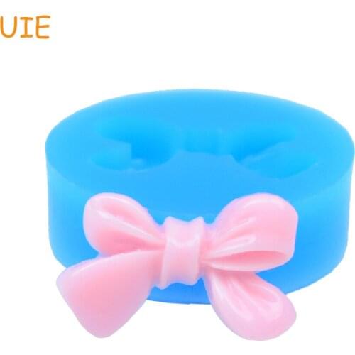 FYL029U 20.3mm Ribbon / Bow Silicone Mold - Bowknot Flexible Mould Fondant, Cake Decoration, Jewelry, Candy, Choocolate Resin