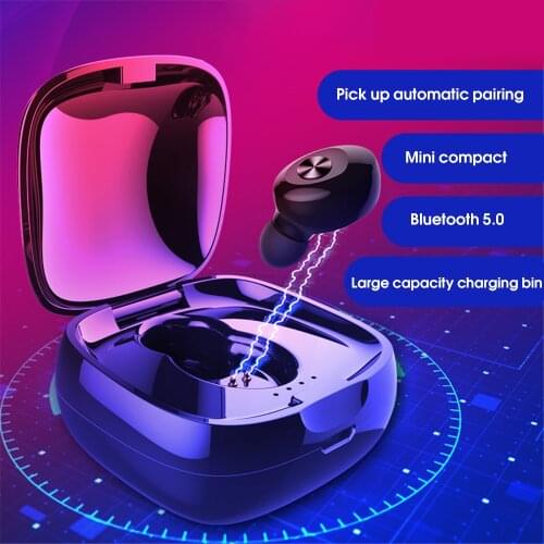 KEBIDU XG12 True TWS Bluetooth 5.0 Earphone Wireless HIFI Sound Stereo Sport Earphones Handsfree Headset with Mic for Phone