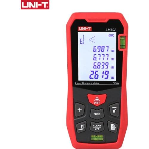 UNI-T Laser Rangefinder LM50A LM70A LM100A LM120A Laser Distance Meter Digital Range Finder Tape Measure