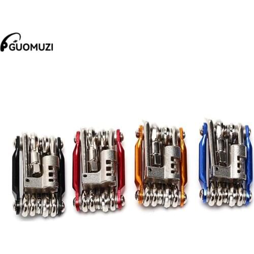 Mini Repair Pocket Folding Tool 11 In 1 Bicycle Moutain Road Bike Tool Set Cycling Multi Repair Tools Kit Wrench