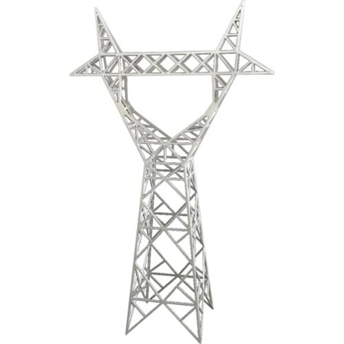 Sand Table Model High Voltage Tower Transmission Tower Cable Tower Model Plastic Barrel Tower For Ho Train Layout