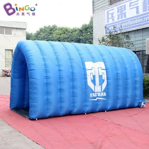 Free Delivery Blue color tent type Inflatable straight channel 4x2x2 Meters customized blow-up football tunnel for kids toy tent