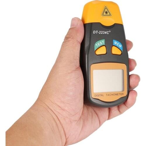 New DT2234C+ Handheld LCD Digital Mini Non-contact Laser Photo Tachometer RPM Speed Measurement Meter Speedometer 2.5~99999RPM
