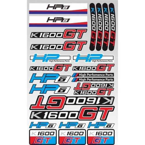 New Motorcycle Stickers Body Reflective Waterproof Fuel Tank Sign Decals Accessories Logo Kit For K1600GT HP6 k1600gt hp6