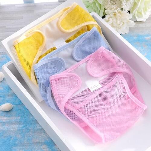 New Washable Mesh Pocket Nappy Newborn Summer Breathable Diapers Infant Cotton liner Baby Diapers Reusable Nappies Cloth Diaper