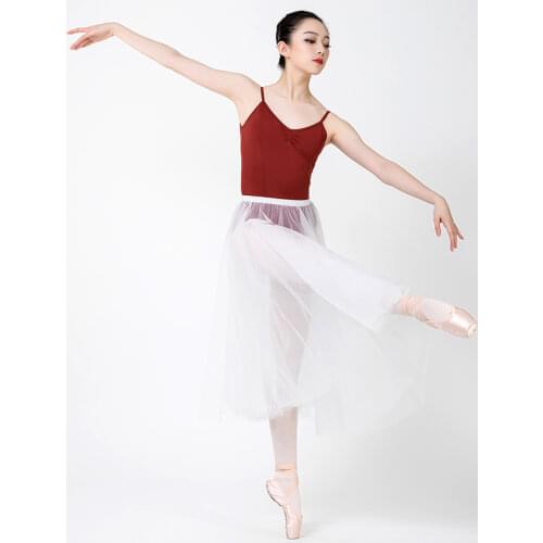 Ballet dress dance dress Women leotard Net skirt Lace Side split Sexy multilayered Practice skirt Ballerina 8129