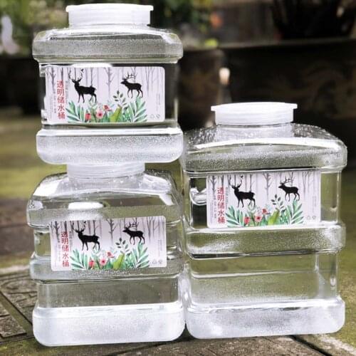 Outdoor Portable Water Bucket, Water Container With Tap, Durable Square Bucket Storage Jug For Camping, Picnic, Hiking Bucket