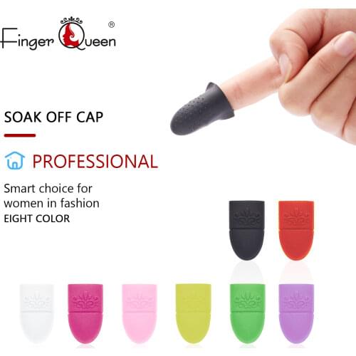 Wearable Nail Soakers Pad Holder UV Gel Polish Remover Caps Tips Acrylic Off Nail Art Removal Tools Reusable Silicone