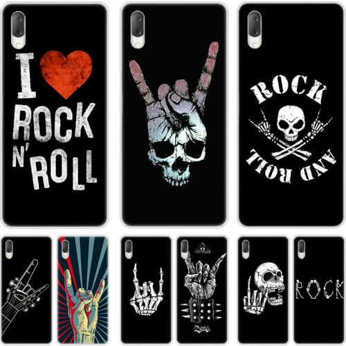 Rock roll skull Case For Sony Xperia L1 L2 L3 X XA XA1 XA2 Ultra E5 XZ XZ1 XZ2 Compact XZ3 M4 Aqua Z3 Z5 Premium Fashion Cover