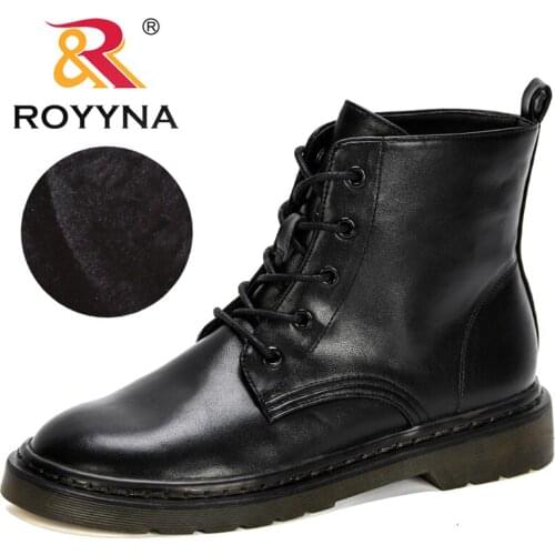 ROYYNA 2020 New Style Luxury Brand Boots Women Platform Ladies Boots Chunky Winter Shoes Short Ankle Boots Thick Heel Feminimo