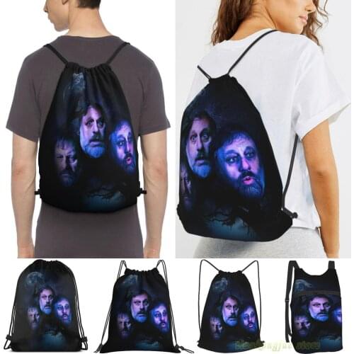 Slavov Zizek 3 Wolves Fanware Men Outdoor Travel Gym Bag Waterproof Drawstring Backpack Women Fitness Swimming Bag