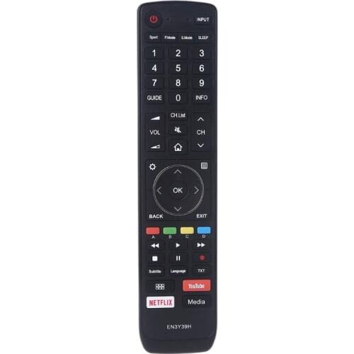 EN3Y39H Replaced Remote for Hisense TV EN3Y39D EN3Y39HB H50U7A 85DC