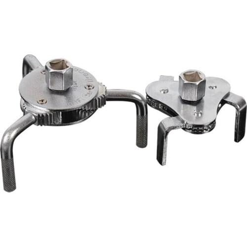 Universal Adjustable Two-way Three Jaw Type Oil Filter Wrench Removal Tool Used to Remove the Oil Filter Drive Adapter T21E