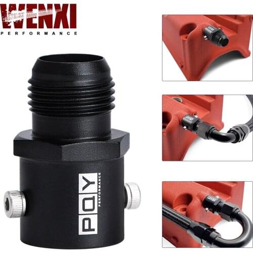 Breather Fitting Adapter 19mm AN10 Valve Cover Vent Outlet K-Swap For Honda Civic Acura Rsx Tsx K20 K24 Aluminium Oil Catch Can