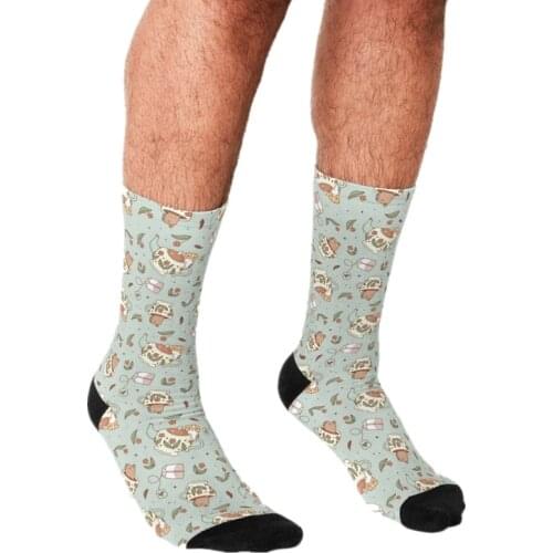 Funny Mens socks Guinea pig and capybara pattern Printed hip hop Men Happy Socks cute boys street style Crazy Socks for men