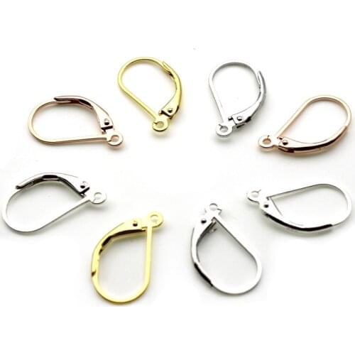 Real 925 Sterling Silver DIY Earring Findings Clasps Hooks Jewelry Making Accessories Earwire Hypoallergenic Material Supplies