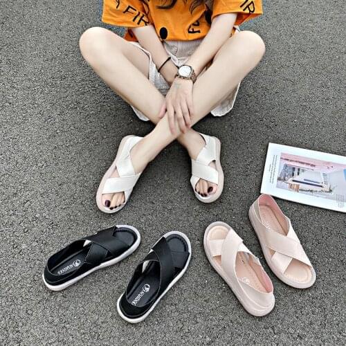 Women Sandals Summer Shoes Casual Soft Slip On Ladies Flats Woman 2021 New Fashion Non-slip Platform Footwear Female Shoes