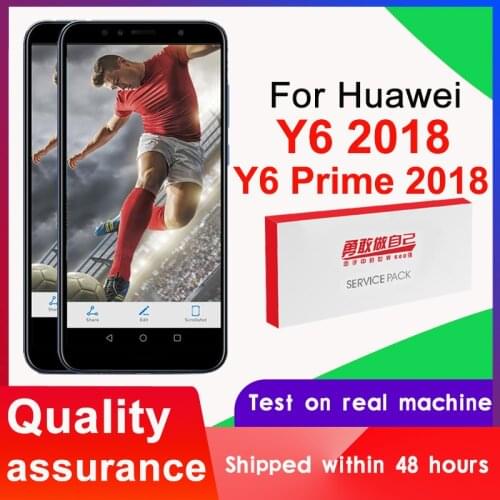 Tested 5.7'' for Huawei Y6 2018 ATU L11 L21 L22 LX1 LX3 L31 L42 LCD Display Touch Screen Digitizer Assembly Y6 Prime 2018 LCD