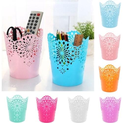 1PC storage rack multifunctional flower pot holder container office pen holder storage cosmetic case writing brush pen holder