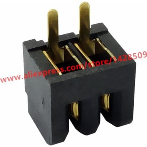 10Pcs 5A 12V Gold-plating Laptop Battery Holder Connectors 2-pin Interface Crimping Strip Connector 2.5mm Pitch Adaptor