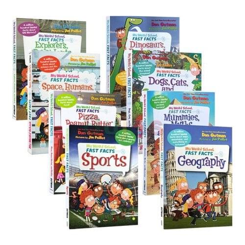 8 Books/set,My Weird School Fast Facts,Helping Child To Read Phonics English Story Picture Books,Humor Childhood Reading Books