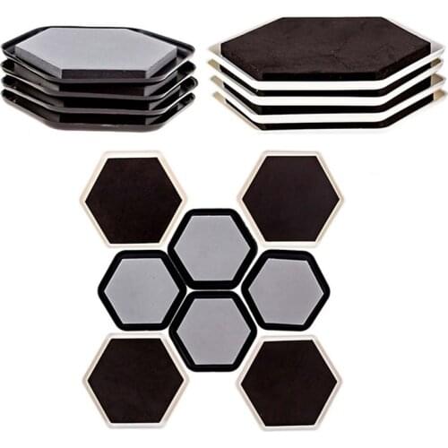 8pcs Furniture Slider Pads Heavy Movers Floor Protector Carpet Tile Wood Working Furniture Moving Sliders