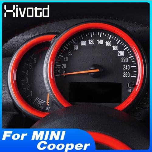 For MINI Cooper Accessories F54 F55 F56 F57 F60 Tachometer Ring Cover Trim Center Console Car Interior Decoration ABS Sticker