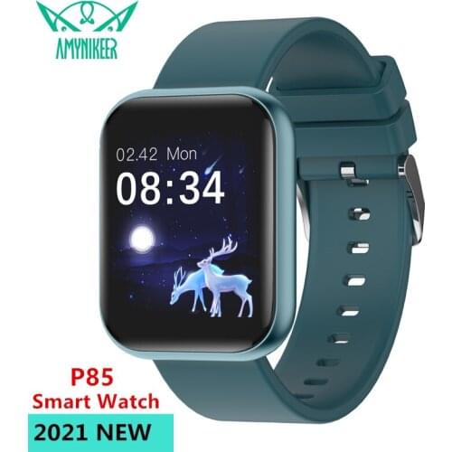AMYNIKEER Smart Watch P85 Body Temperature Heart Rate Blood Pressure Sleep Monitoring IP68 Waterproof 1.69 Inch Custom Dial